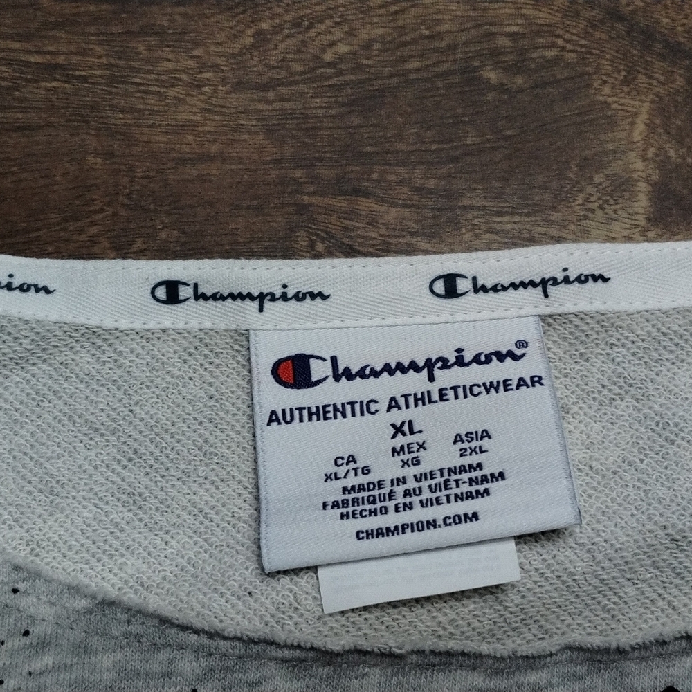 Champion Terry Paint Splatter Oversized Astsy Sweatshirt Women's Size (XL) - Picture 9 of 10
